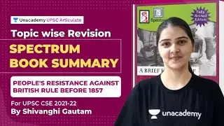 Complete Spectrum Book Summary Topicwise | UPSC CSE 2021 | People's Resistance against British Rule