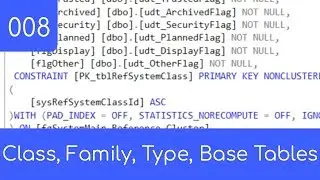 008 - The Class Family Type and Base Tables - SQL Master Data Management