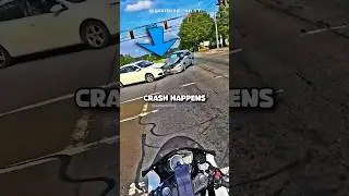 Biker Witnesses a Car CRASH! 😱 @gsxrbrad
