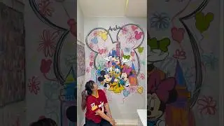 Mickey Mouse wall art theme 😍🤌🏻