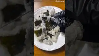 Korean Seaweed Chips Kimbugak | ASMR | Cooking | Food | Recipe #shorts #asmr #cooking #snack #chips