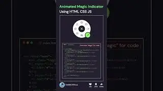 Animated magic indicator using html css js ✔️