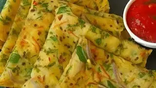 10 Minute Healthy Breakfast & Tiffin Special Recipe | Soft & Healthy Veg Paratha | #VlogbySathi