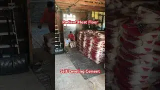 Radiant Heat Floor Covered With Self Leveling Cement. #everythingaboutconcrete #construction #philly