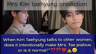 ||Does Kim Taehyung's behavior around OTHER women make his wife JEALOUS on purpose?||❤️🙇#bts #btsv 😢