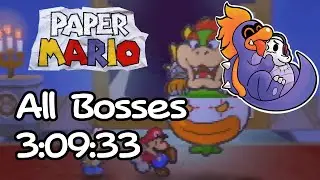 Paper Mario (N64) All Bosses (3:09:33)