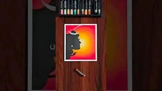 🔱 Powerful Lord Shiva Painting 🕉️ Using Oil Pastels | Mahashivratri Drawing #shorts #oilpastel