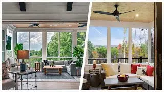 75 Blue Floor And Brown Floor Sunroom Design Ideas You'll Love ⭐️