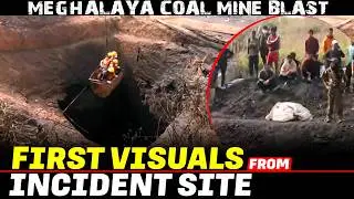 First visuals from spot as 18 killed in Meghalaya&rsquo;s coal mine blast, rescue operation underway