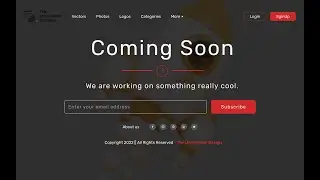Coming Soon Landing Page and Attractive #ui #uxdesign #uidesign #ui/undersign #indiauiux #uidesign