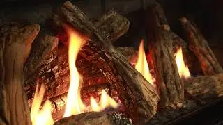 Grand Traditional Logs & Grey Brick Liner | Valor LT1 Gas Fireplace