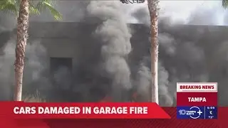 Multiple cars catch fire near Grand Hyatt hotel parking garage in Tampa