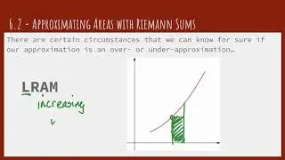 6.2 - Approximation Error with Riemann Sums