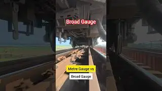 Metre Gauge vs Broad Gauge.. Confusion Clear 🔥😌 #comparison #train #bdrailway #railfanning #wheel