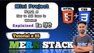 Font Awesome vs Google Icons Explained in Hindi | Add Beautiful Icons in project | MERN Stack #85