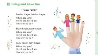 أنشودة اللغة الإنجليزية لرابعة ابتدائي Finger family كاملة مع الشرح بالعربية وتنشيدها باللحن