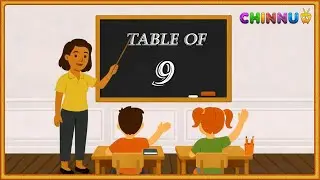Table of 9 | Multiplication Tables English | Learn Multiplication of x9 | 9x1| @chinnutvkids