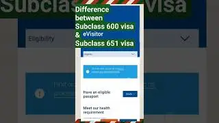 Tourist Visa Australia: Difference between subclass 600 visa & Subclass 651 #touristvisaaustralia