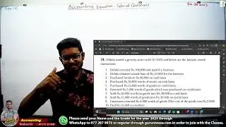 2027 AL Accounting - Unit 02 - Accounting Equation - Tutorial Exercises - Part 06 - 2025.08.04