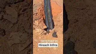 Electric Cable WORK -HDPE PIPE #hdd #hdddrilling  #electronic #HIREACH