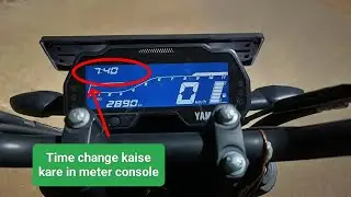 Yamaha fzs v4 2023 time change kaise kare meter console me l How to change time , Hidden feature