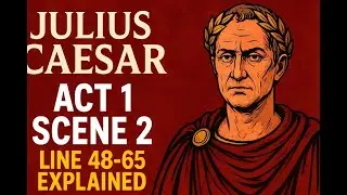 JULIUS CAESAR, ACT I, SCENE II, Line 48 to 65 Explained