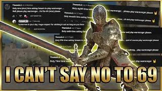 The MOST OVERCONFIDENT 1 vs. 4 - I made a Dude ask me 69 times to play Warmonger | #ForHonor