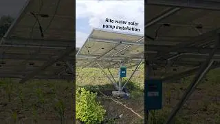 3 HP solar pump installation 👍 Rite water solar pump company 👍🙌#shorts#shortvideo#viral#viralshorts