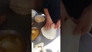 unique way of making roll bread #foodforfoodies #streetfood #food #viral #foodie #paratta