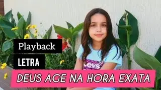 Deus age na hora exata - Rayne almeida - playback {Letra} 🎶