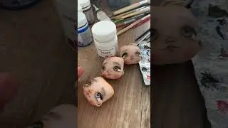 Кукольное лицо| Рисую| Процесс создания куклы из ткани | Игрушка | Draw dolls