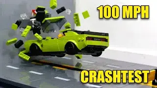CRASHING LEGO DODGE CHALLENGER AT 100 MPH