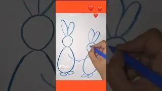 Cute little rabbit #art #drawing #artdrawing #shorts #trending #viral