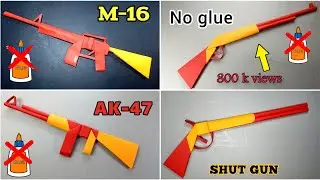 Top 04 Easy Paper Gun (How to make )