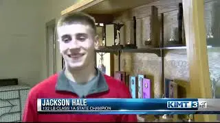 Grand Meadow welcomes home wrestler after state championship