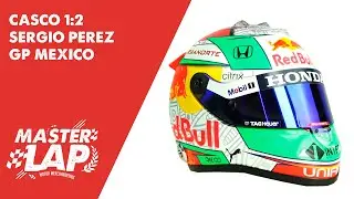 Casco Mini Helmet Escala 1:2 Sergio P&eacute;rez 2022 'GP M&eacute;xico'