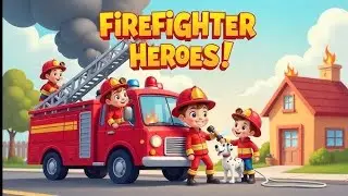 Firefighter Brave rhyme for kids 🥰 In English|| Learn rhyme with music