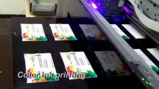 Unique 3D card print by BR1800 UV LED printing system