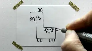 How To Draw A Llama | Quick and Easy Bullet Journal Doodle Ideas | bujoTIGER