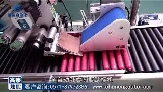 Automatic ham sausage salami labeling machine include sorting system