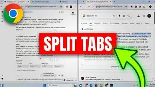 View 2 Tabs at Once with Google Chrome's Split View Tab Screen Trick