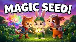 THE MAGIC SEED! 😱✨ What Grew in BunBun&rsquo;s Garden? | Kids Story & Song