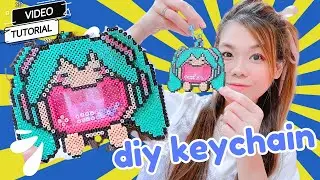 Miku Hatsune Shaker Keychain Tutorial with Perler Beads