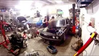 BMW E12 535i - Engine removal