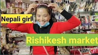 Rishikesh market shopping time.