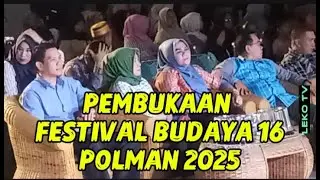 Meriah..!!! Hj. Agusniah HS, buka Pagelaran Budaya & Seni Sappuloannang Polman 2025 || Gedung Gadis