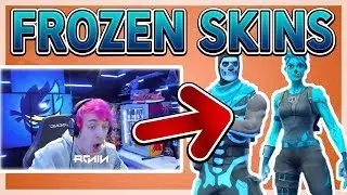 STREAMERS REACT TO *NEW* FROZEN SKULL TROOPER SKIN! *LEGENDARY* Fortnite EPIC Moments