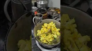 Sambar, mushroom Poriyal, cauliflower  Poriyal, curry leaves rice