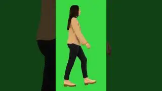 indian girl walking and smiling on a green screen I 2024 I #4kvideo #videoediting #greenscreen