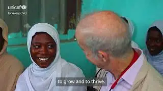 Sheldon Yett, UNICEF Representative visits Al Jazirah State, Sudan
